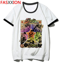 Load image into Gallery viewer, JoJo Bizarre Adventure Funny T-shirts for Man/woman Japan Anime Printed Tshirt Casual Jojo T Shirt Hip Hop Top Tees Male/female