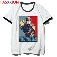 Load image into Gallery viewer, JoJo Bizarre Adventure Funny T-shirts for Man/woman Japan Anime Printed Tshirt Casual Jojo T Shirt Hip Hop Top Tees Male/female