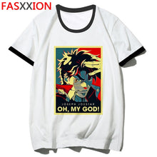 Load image into Gallery viewer, JoJo Bizarre Adventure Funny T-shirts for Man/woman Japan Anime Printed Tshirt Casual Jojo T Shirt Hip Hop Top Tees Male/female